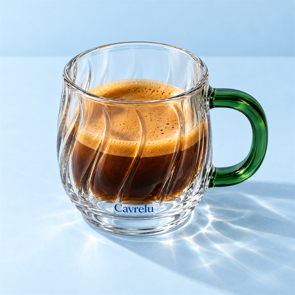 Cavrelu Verde Twist Coffee Glass